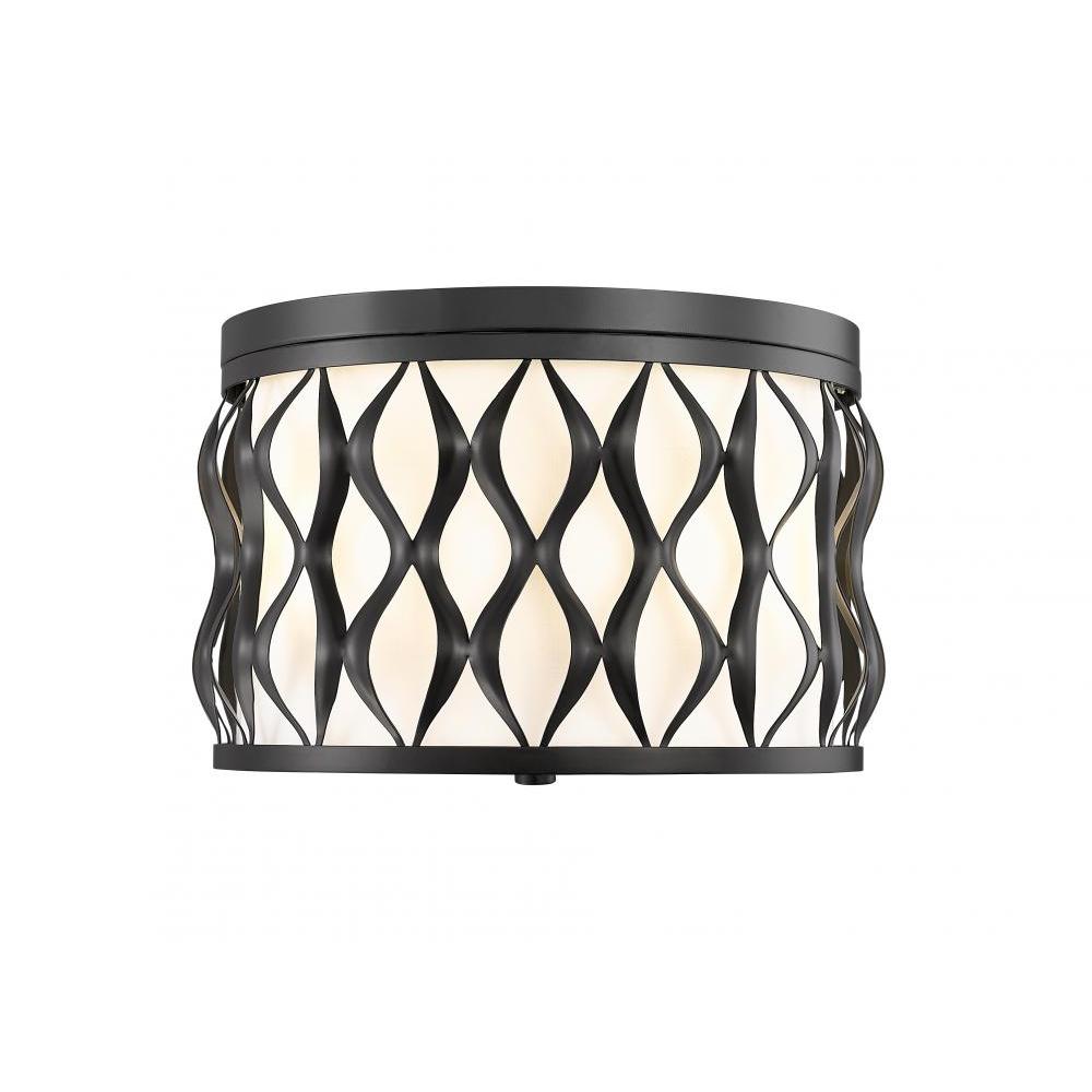 3 Light Flush Mount Light-White