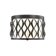 3 Light Flush Mount Light-White