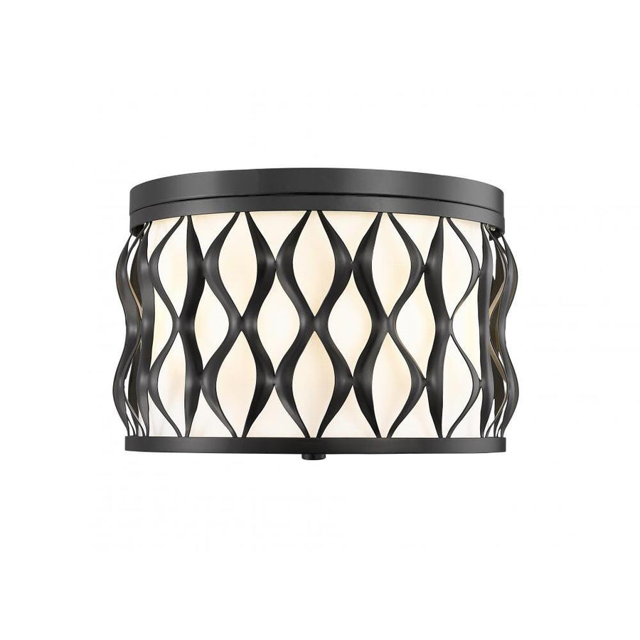 3 Light Flush Mount Light-White