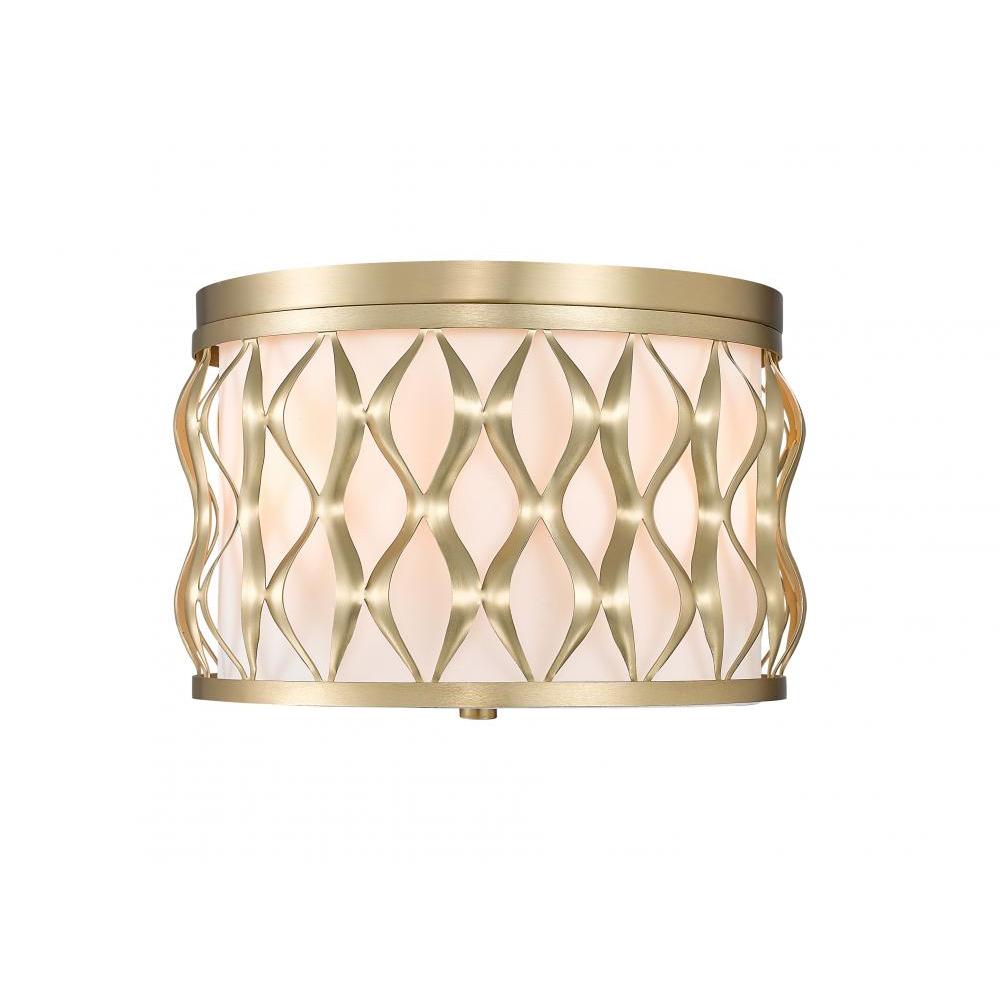 3 Light Flush Mount Light-White