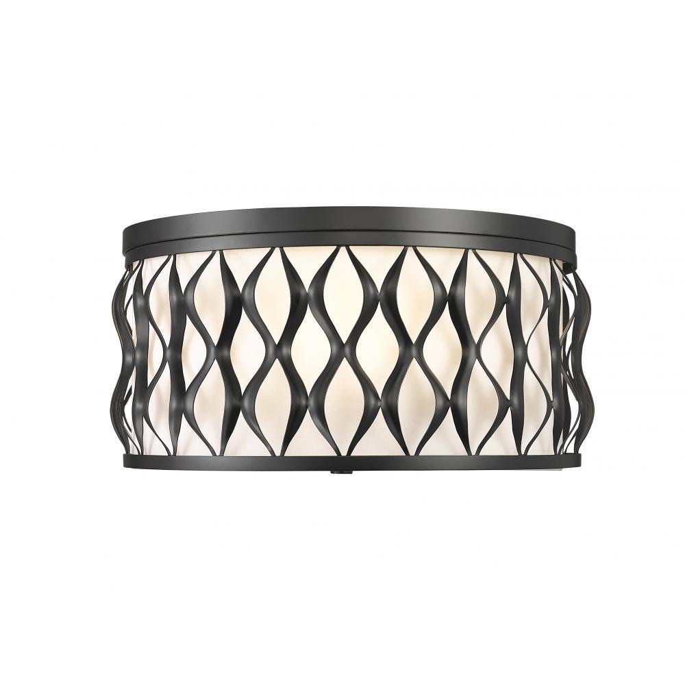 4 Light Flush Mount Light-White