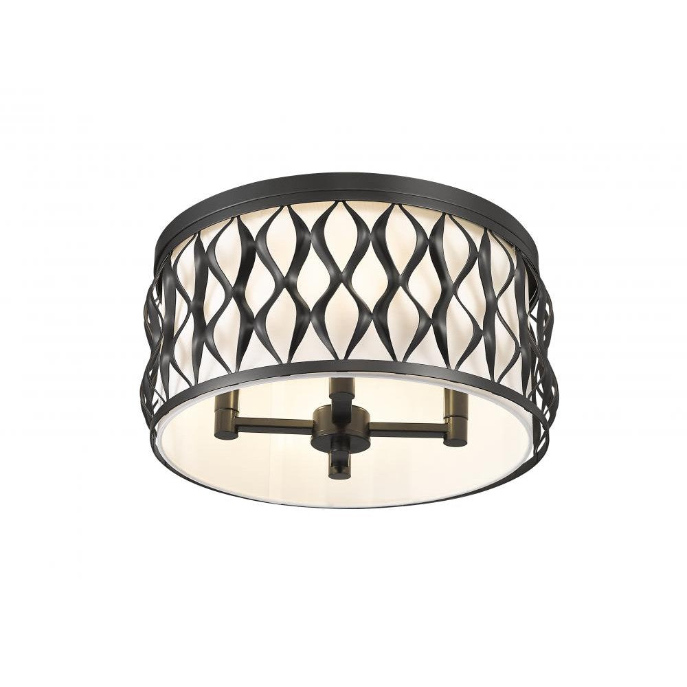 Z-Lite Lighting 1948F16-MB Flush Mount Contemporary - Black