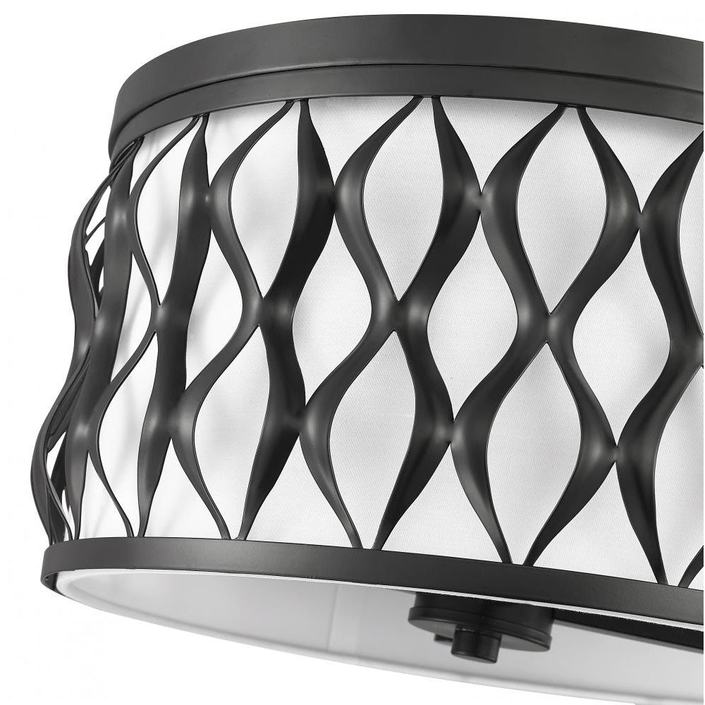 Z-Lite Lighting 1948F16-MB Flush Mount Contemporary - Black