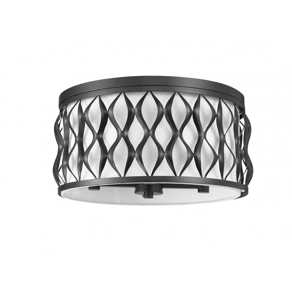 Z-Lite Lighting 1948F16-MB Flush Mount Contemporary - Black