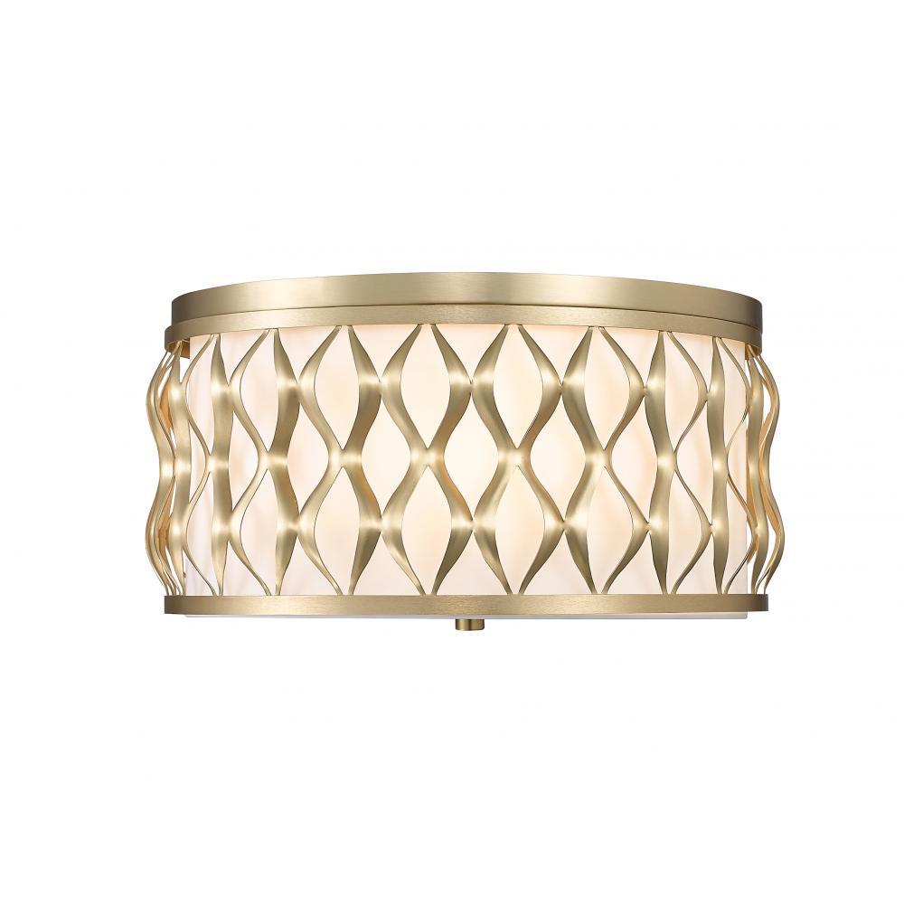 4 Light Flush Mount Light-White