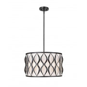 5 Light Pendant-White