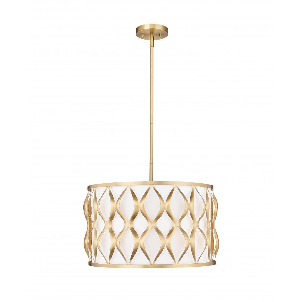 5 Light Pendant-White