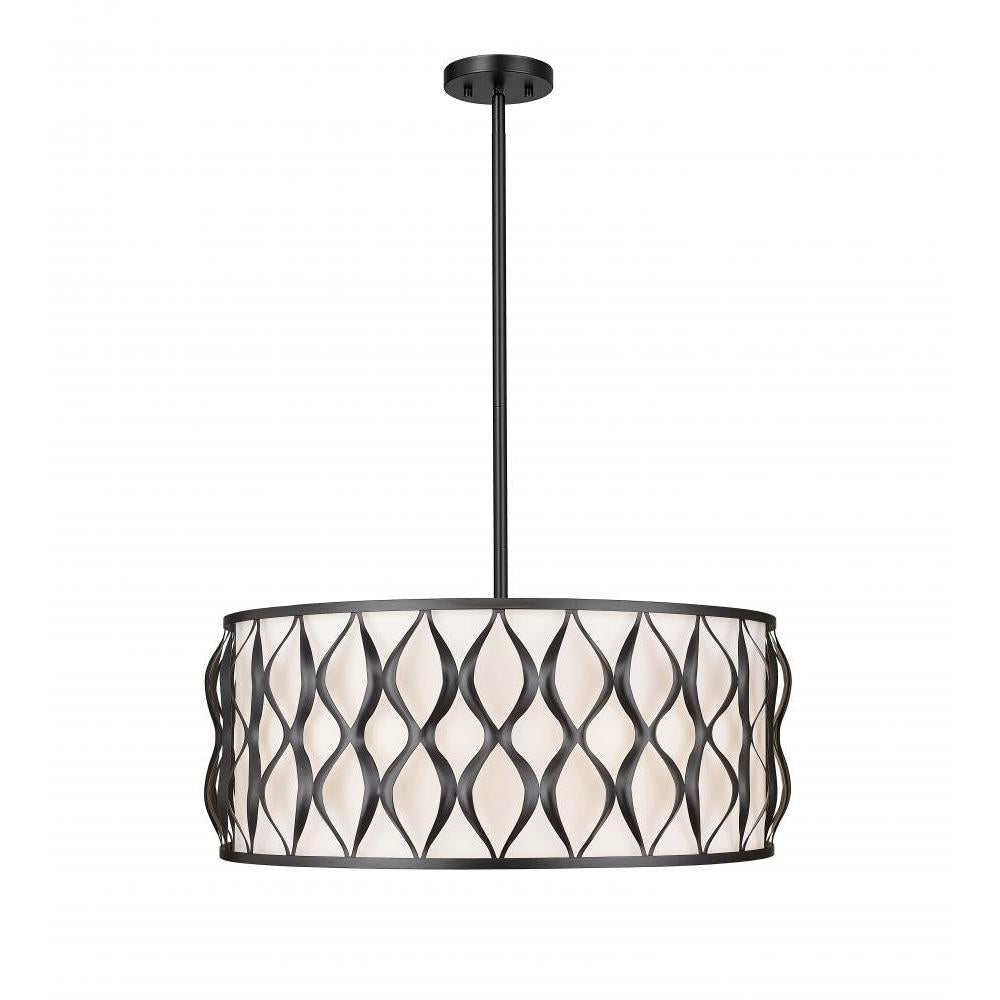 8 Light Pendant-White