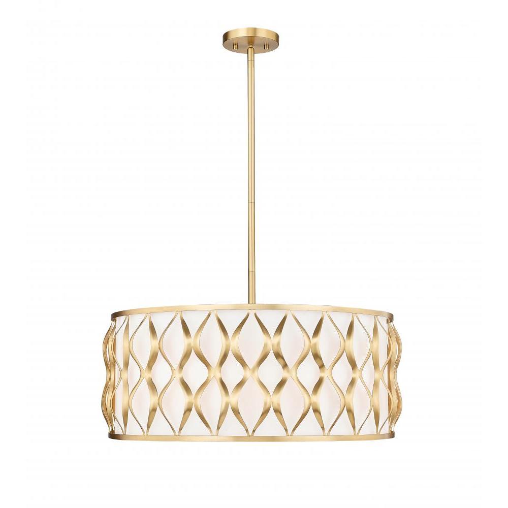 8 Light Pendant-White