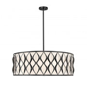 10 Light Pendant-White