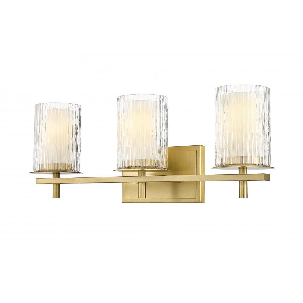 3 Light Vanity-Clear + Etched Opal
