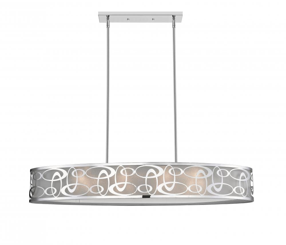 Z-Lite Lighting 195-55CH Linear Chandelier Contemporary - Chrome