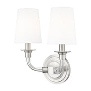2 Light Wall Sconce-White