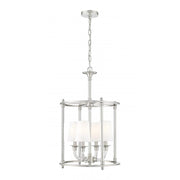 4 Light Chandelier-White