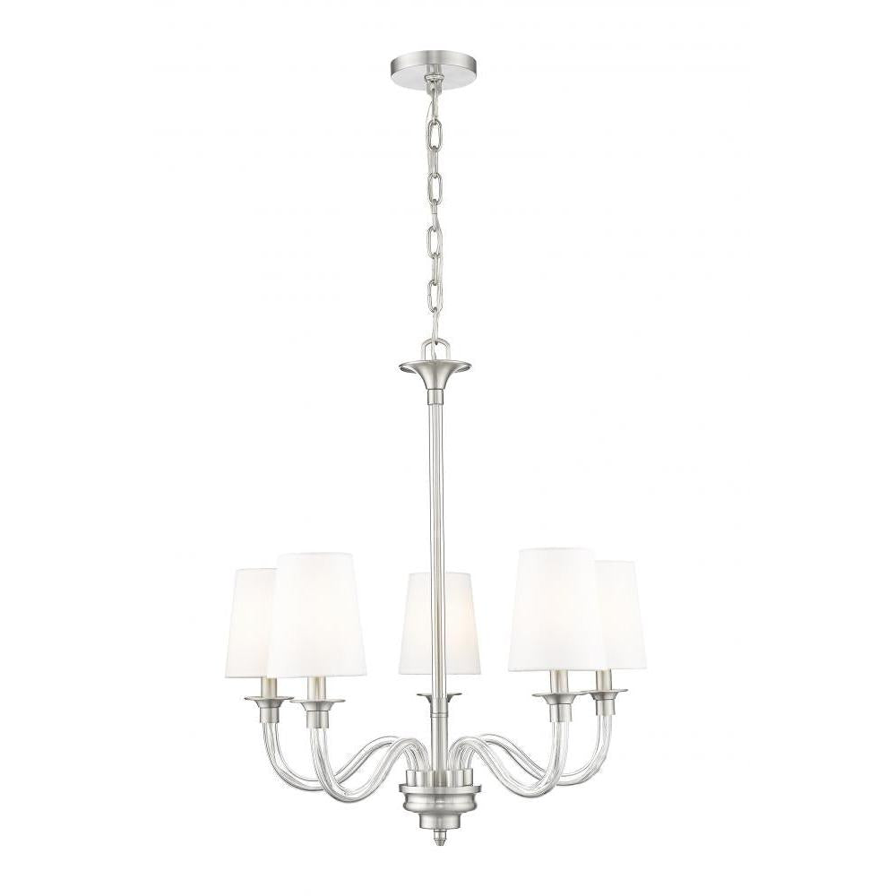 5 Light Chandelier-White