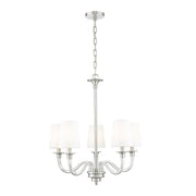 5 Light Chandelier-White