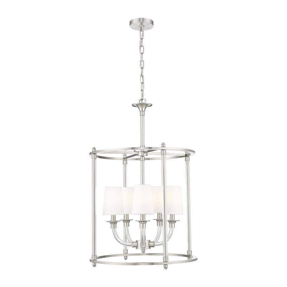 5 Light Chandelier-White