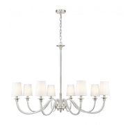 8 Light Chandelier-White