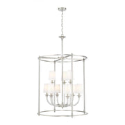 9 Light Chandelier-White