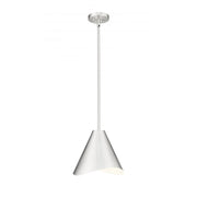 1 Light Pendant-Brushed Nickel & Inner White