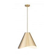 1 Light Pendant-Modern Gold & Inner White