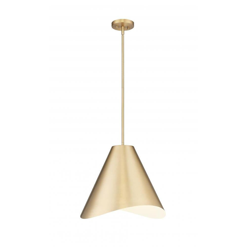 1 Light Pendant-Modern Gold & Inner White