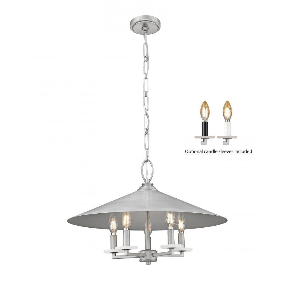 5 Light Pendant-Signature Pewter