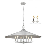 6 Light Pendant-Signature Pewter