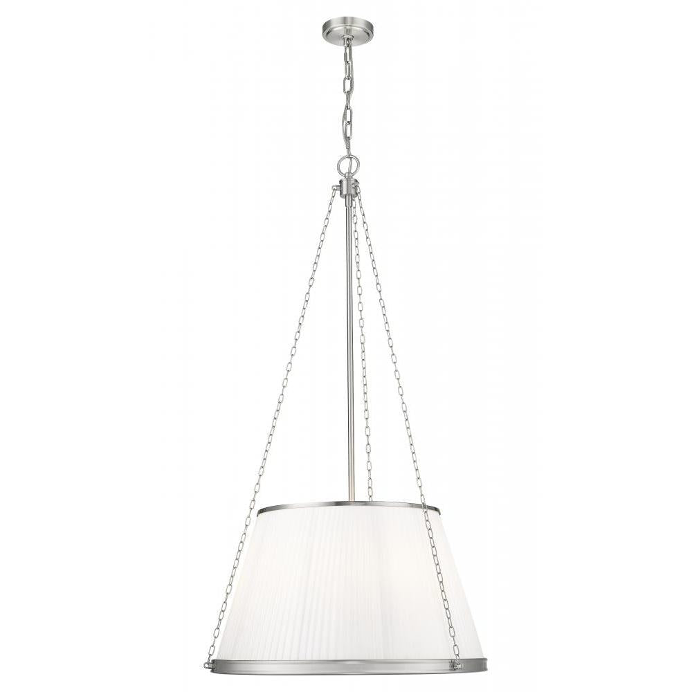 6 Light Pendant-White