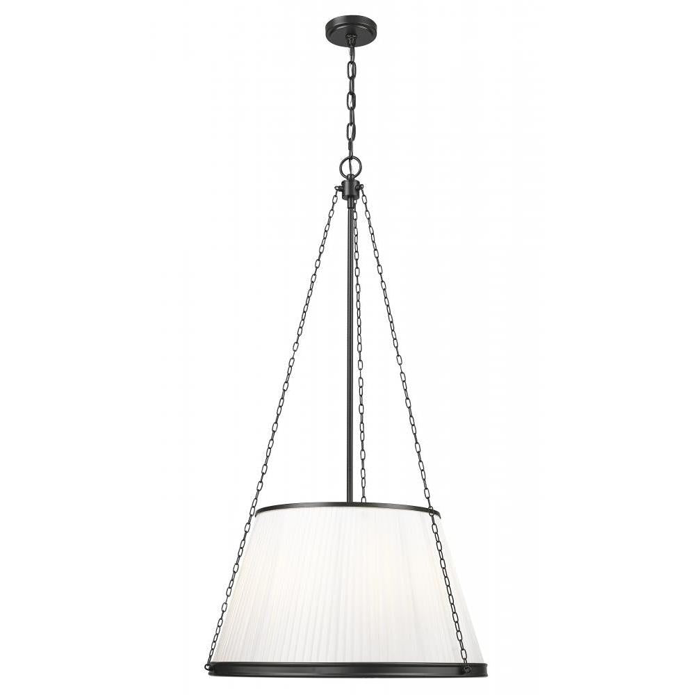 6 Light Pendant-White