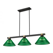 3 Light Billiard Table Light -Green