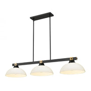 3 Light Billiard Table Light -Matte Opal