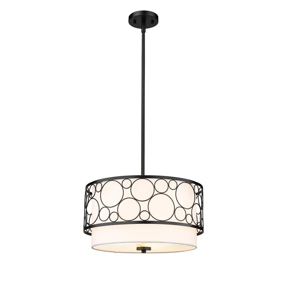 Z-Lite Lighting 197-17MB Pendant Mid Century Modern - Black