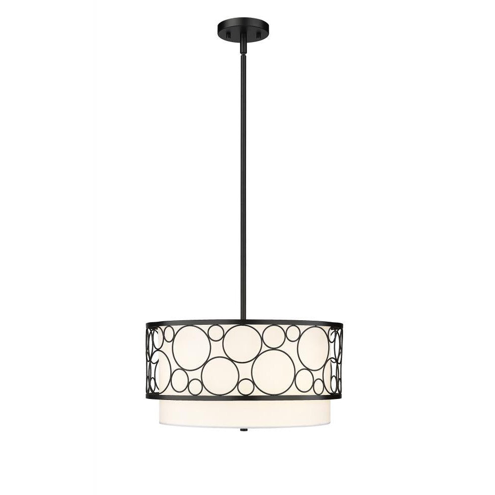 Z-Lite Lighting 197-17MB Pendant Mid Century Modern - Black