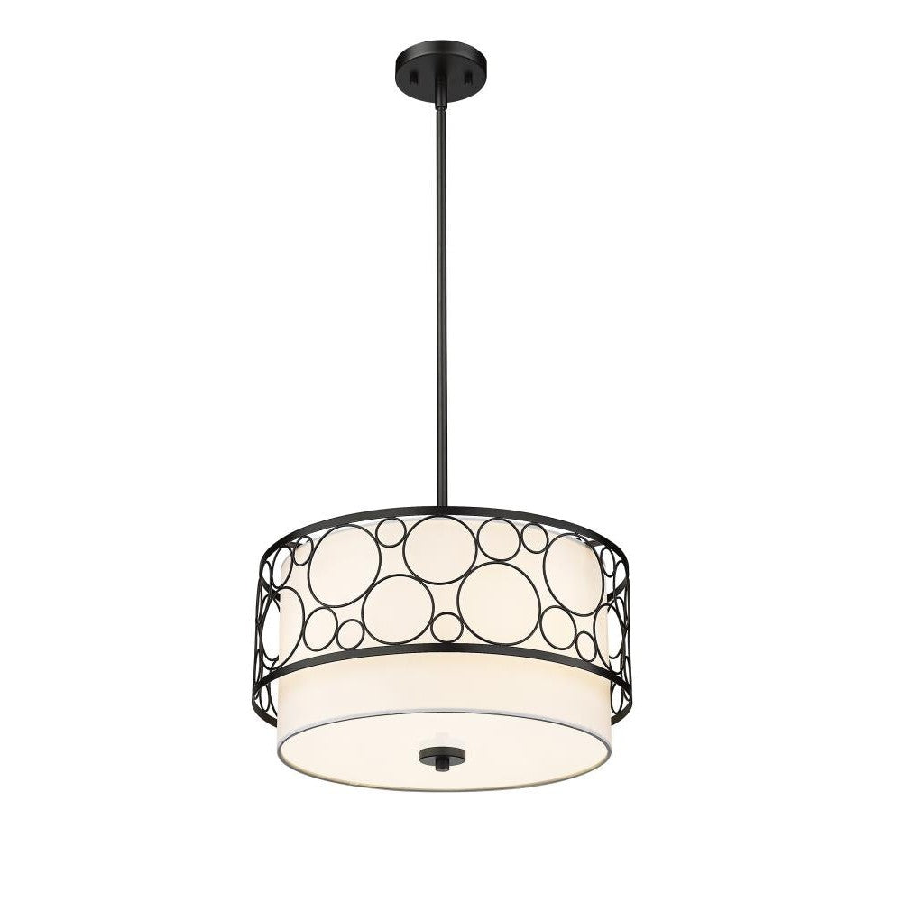 Z-Lite Lighting 197-17MB Pendant Mid Century Modern - Black