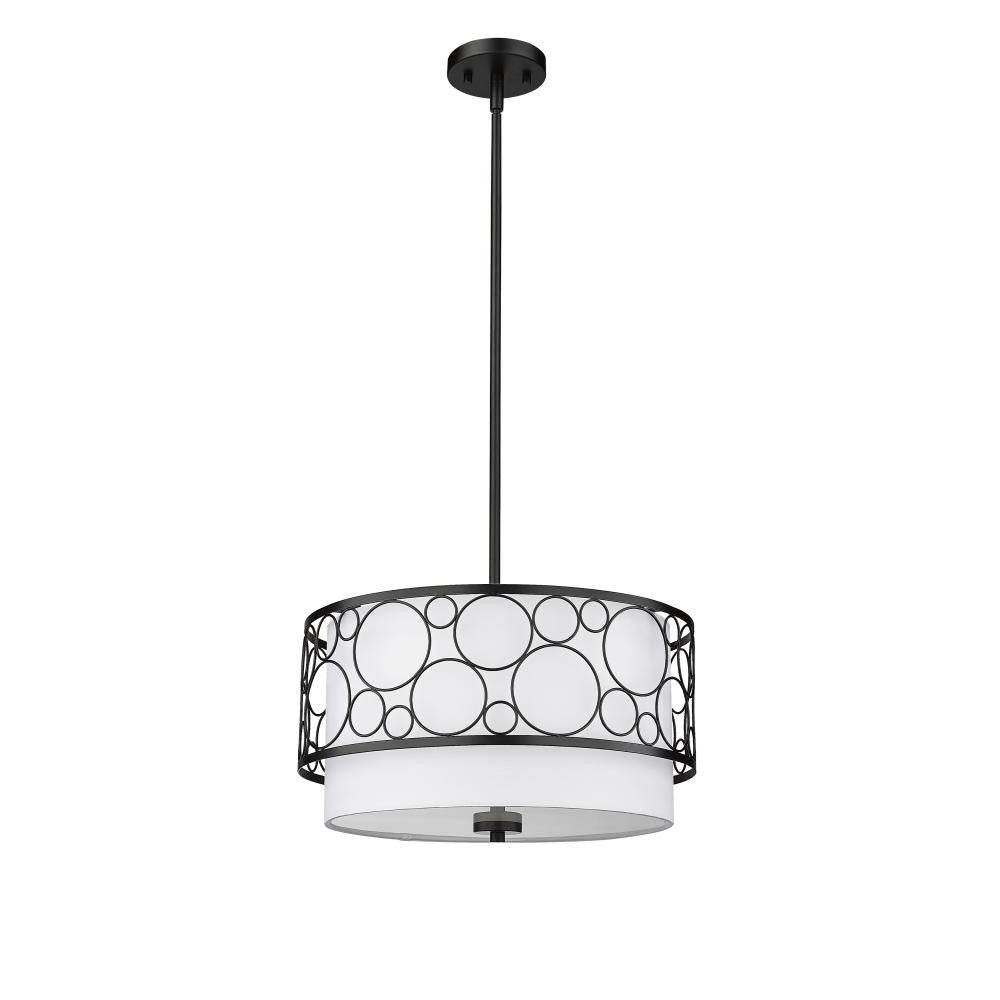 Z-Lite Lighting 197-17MB Pendant Mid Century Modern - Black