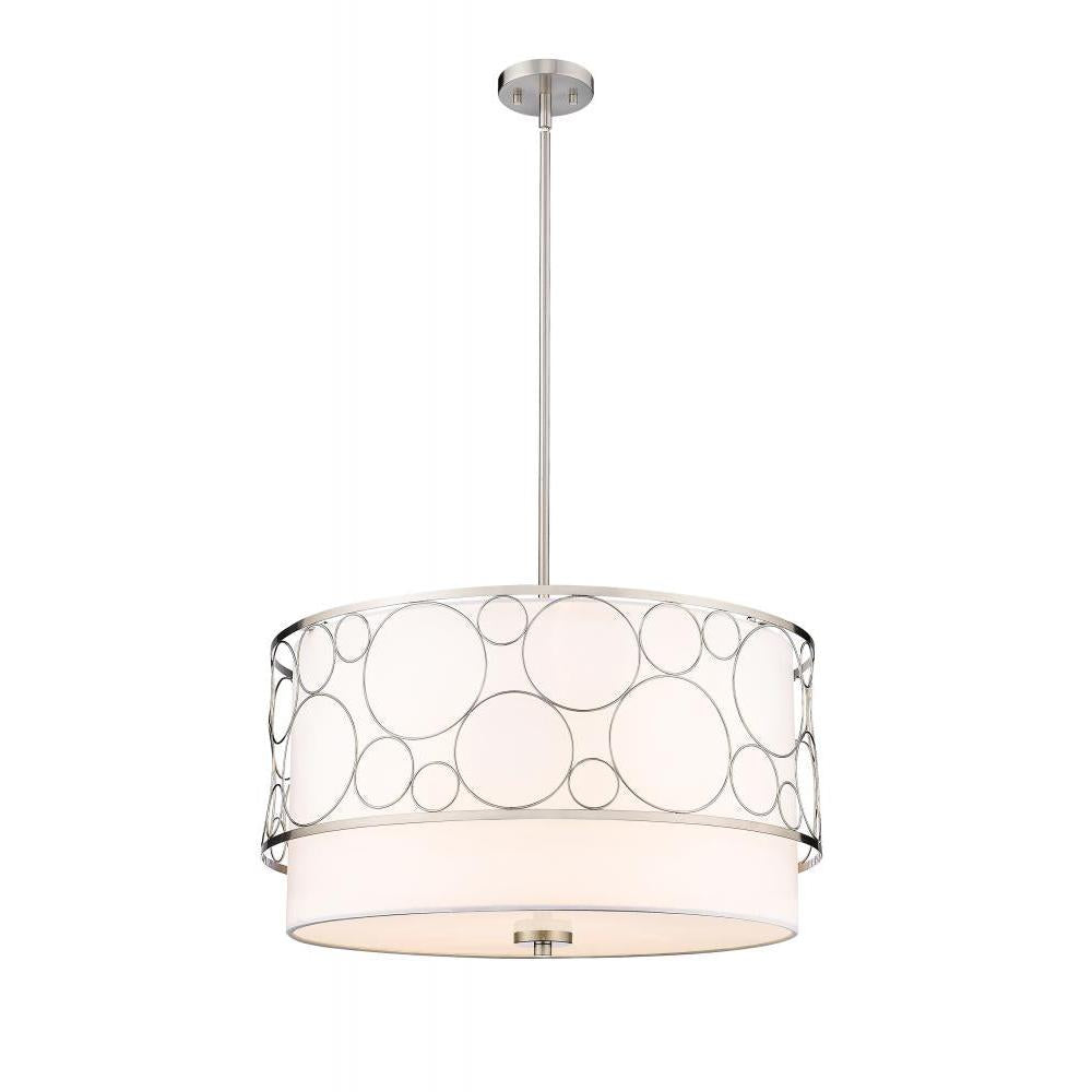 4 Light Chandelier-White