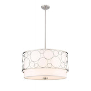 4 Light Chandelier-White