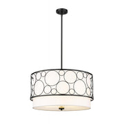 4 Light Chandelier-White