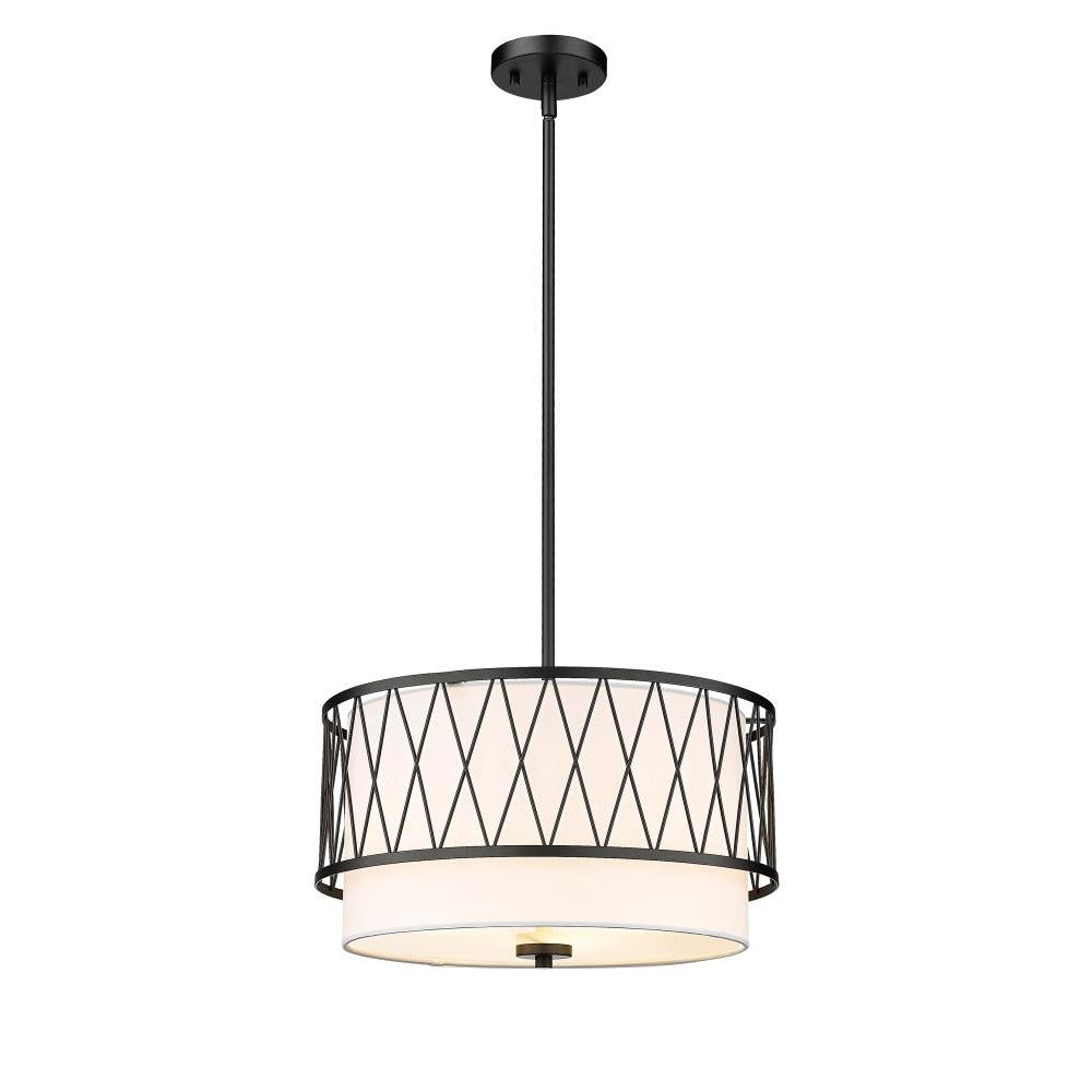 Z-Lite Lighting 198-17MB Pendant Mid Century Modern - Black