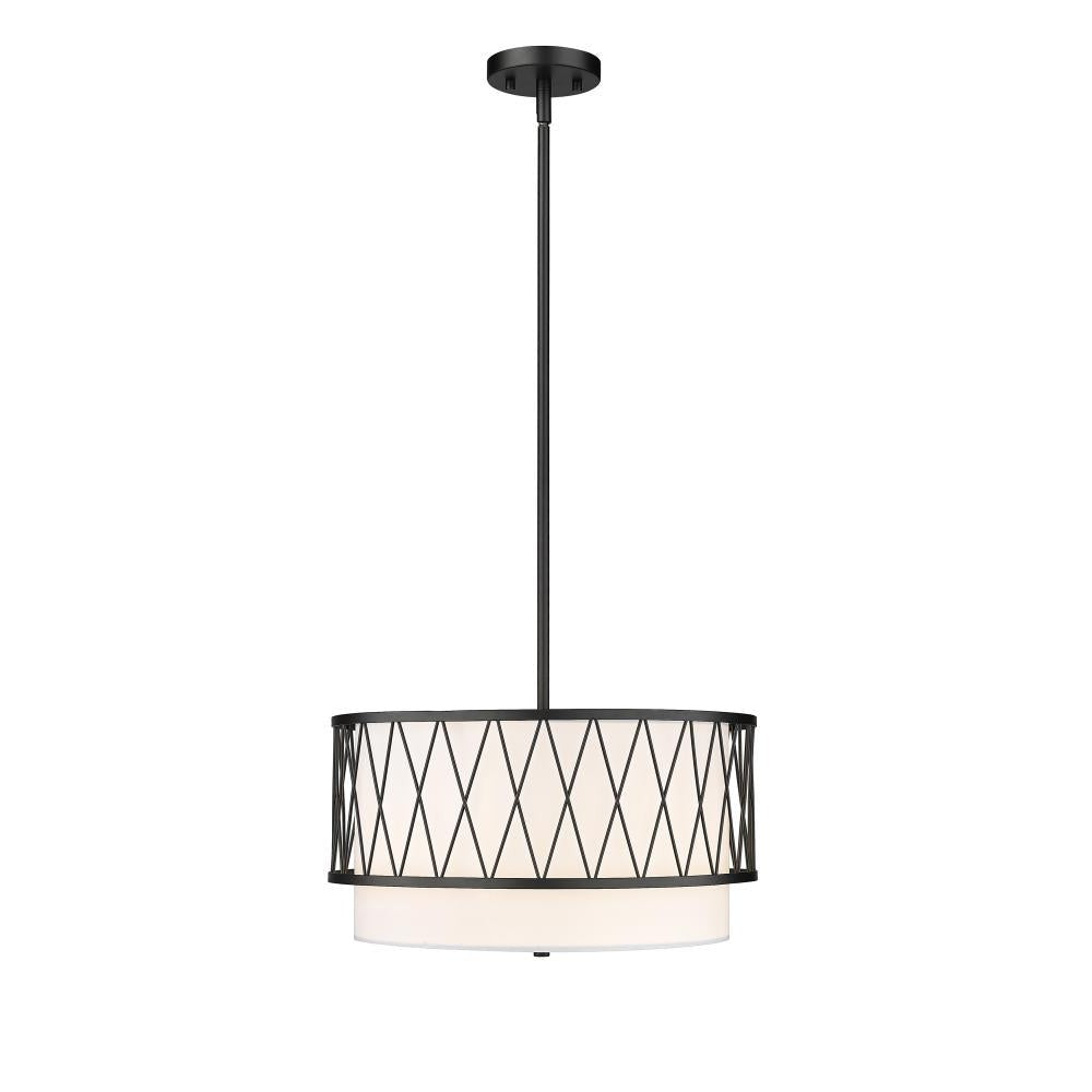 Z-Lite Lighting 198-17MB Pendant Mid Century Modern - Black