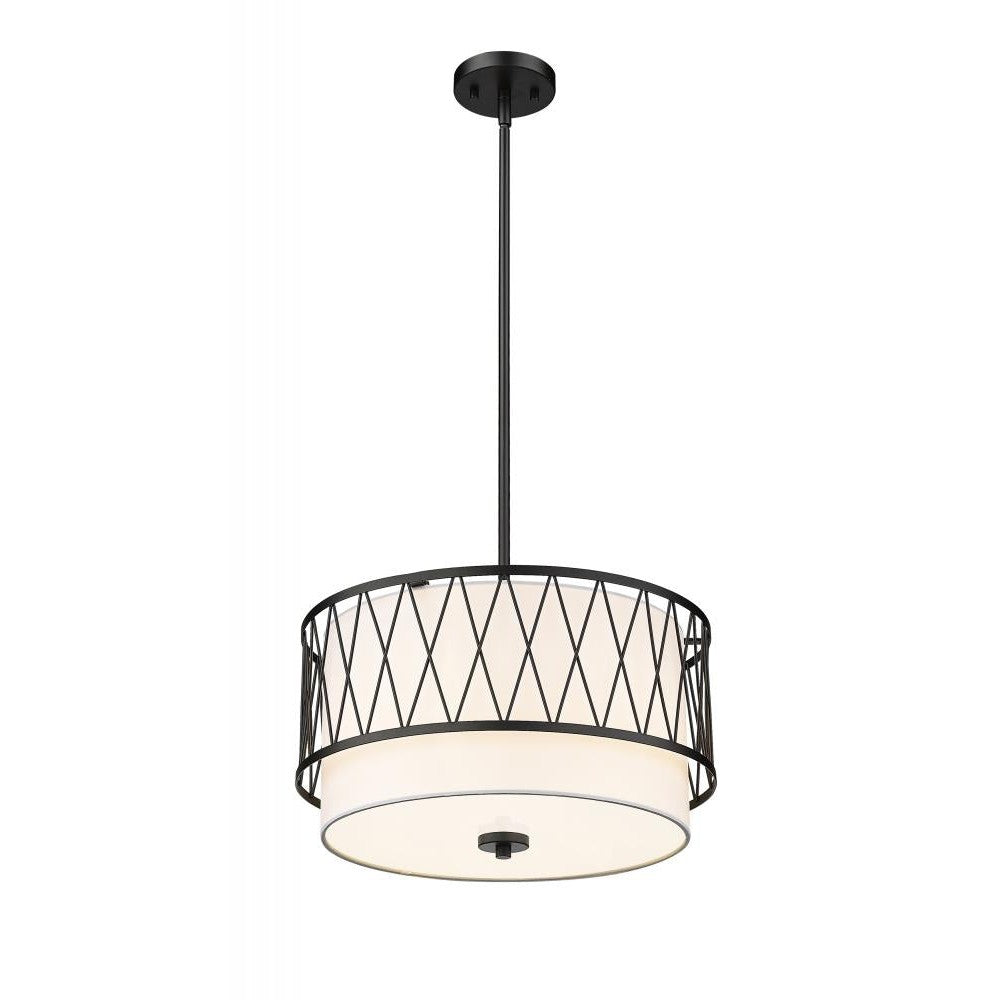 Z-Lite Lighting 198-17MB Pendant Mid Century Modern - Black