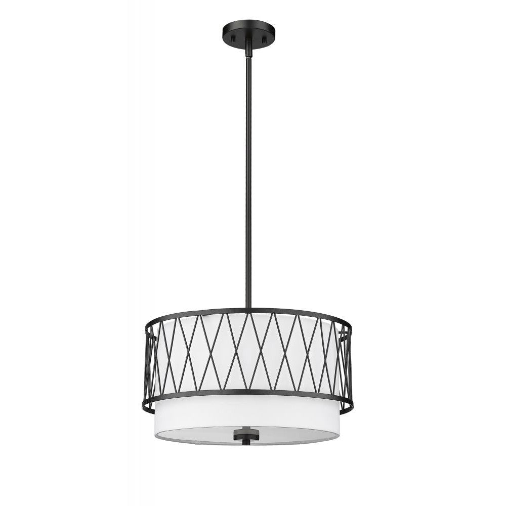 Z-Lite Lighting 198-17MB Pendant Mid Century Modern - Black