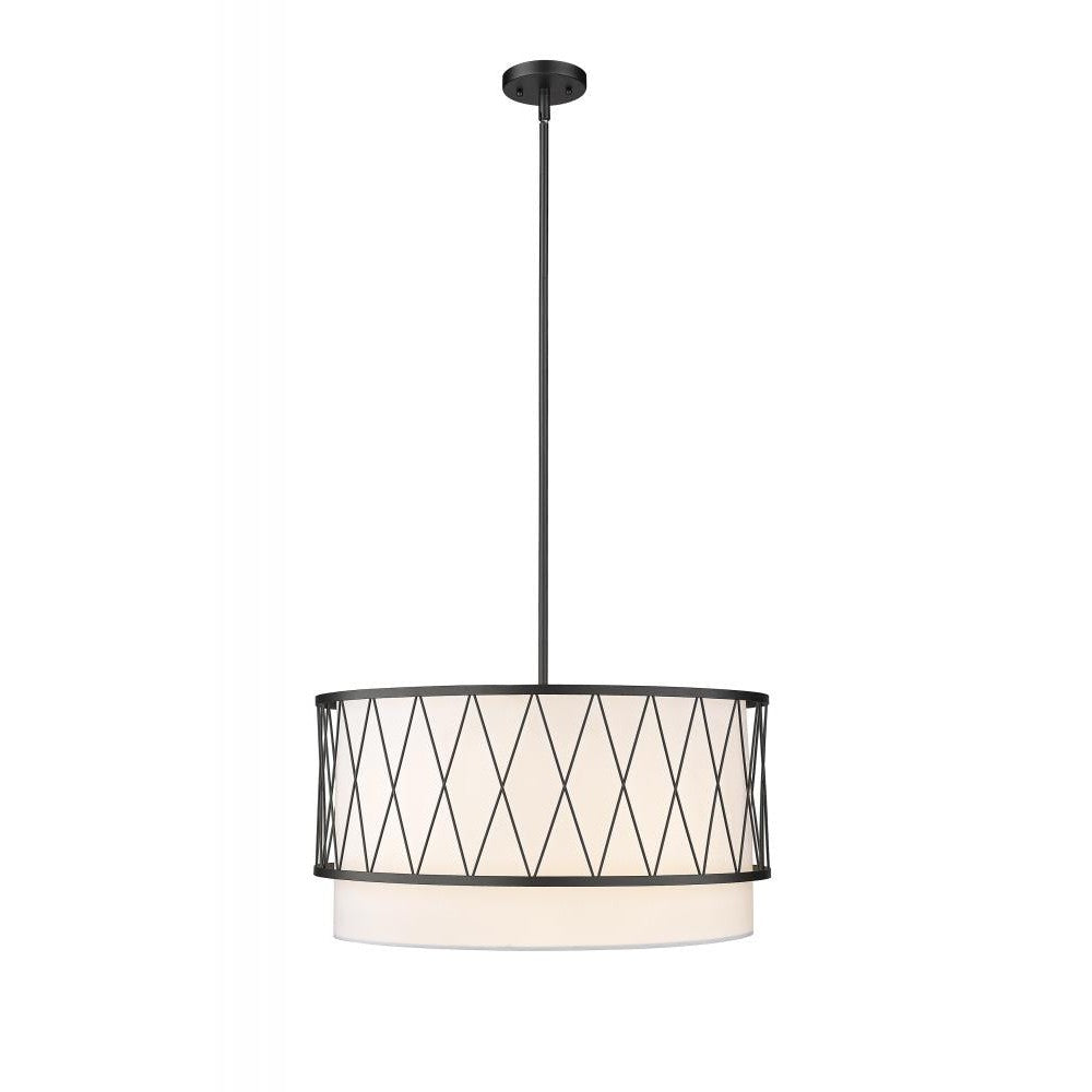 Z-Lite Lighting 198-24MB Pendant Mid Century Modern - Black