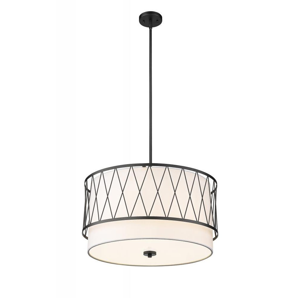 Z-Lite Lighting 198-24MB Pendant Mid Century Modern - Black