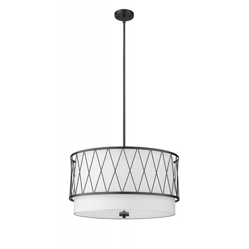 Z-Lite Lighting 198-24MB Pendant Mid Century Modern - Black