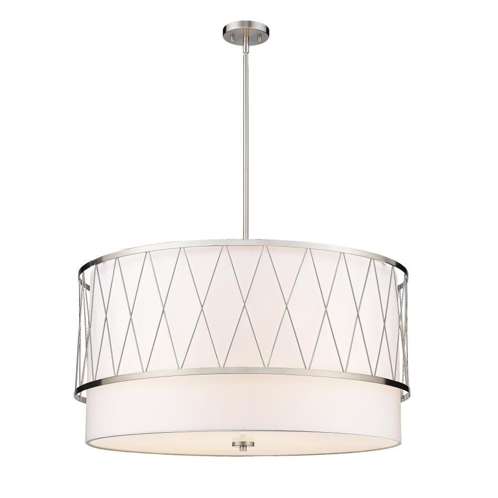 5 Light Pendant-White