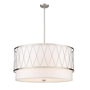 5 Light Pendant-White