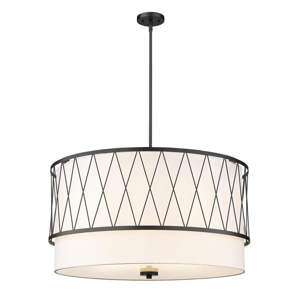 5 Light Pendant-White