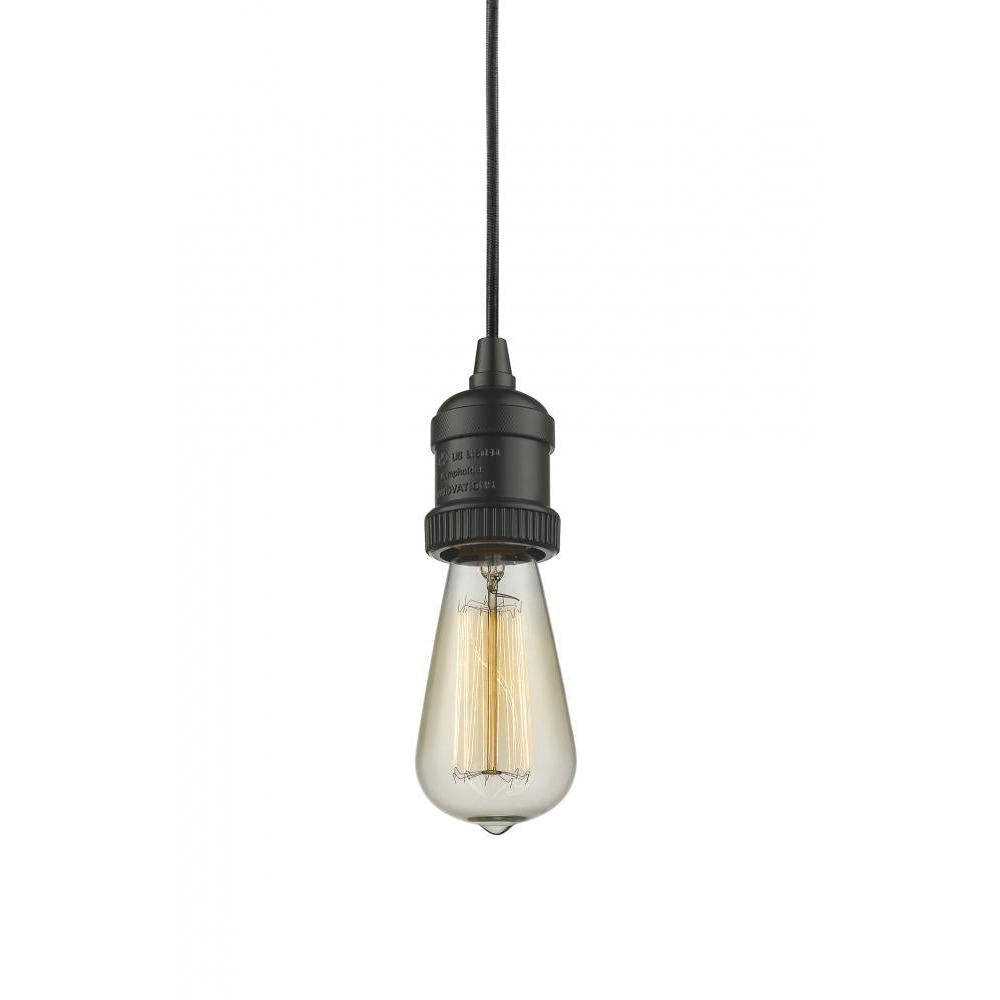 Bare Bulb - 1 Light - 2 inch - Oil Rubbed Bronze - Cord hung - Cord Set